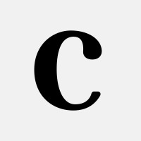 The letter C in black