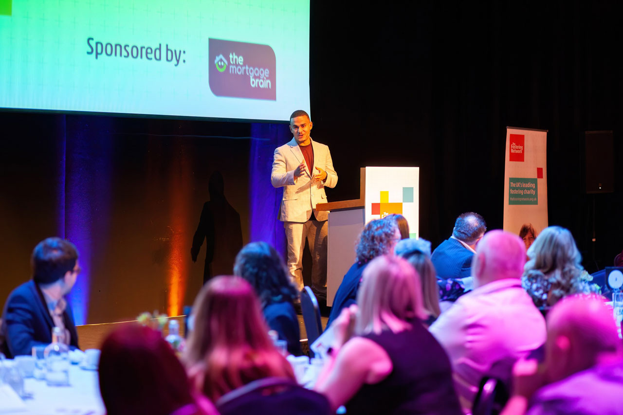 Ashley John Babtiste at The Fostering Network awards