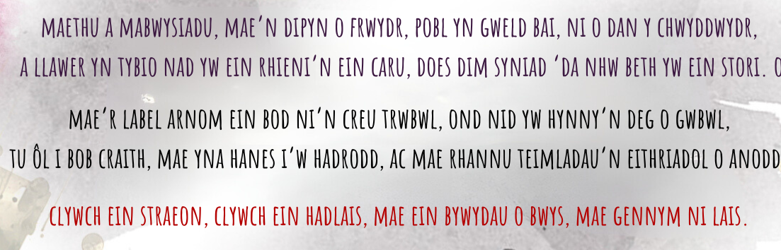 maethu a mabwysiadu mae'n dipyn o frwydr